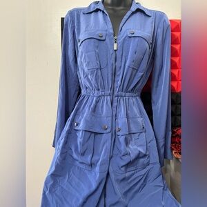 Alfani Petite Blue Blouse 2p excellent condition